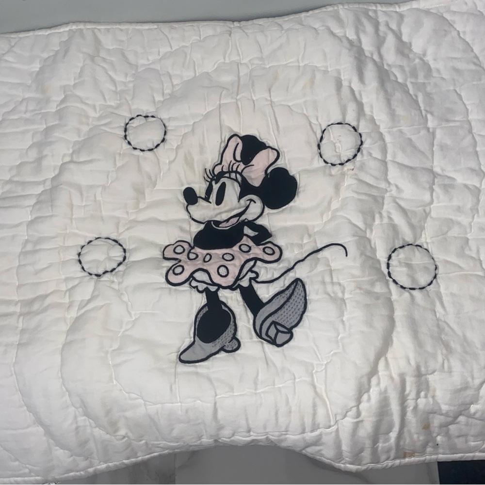 Pottery Barn Kids Disney Minnie Mouse twin  Sheet Set with pillow sham - Picture 6 of 10